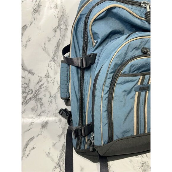 Vtg Hedgren Urban Gear Utility Pack Y2K Blue/Coal Luggage w Removable Backpack - Picture 4 of 13